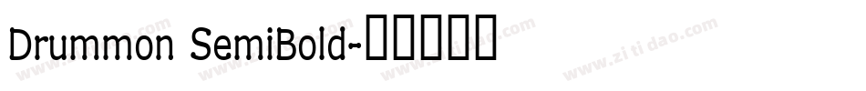 Drummon SemiBold字体转换